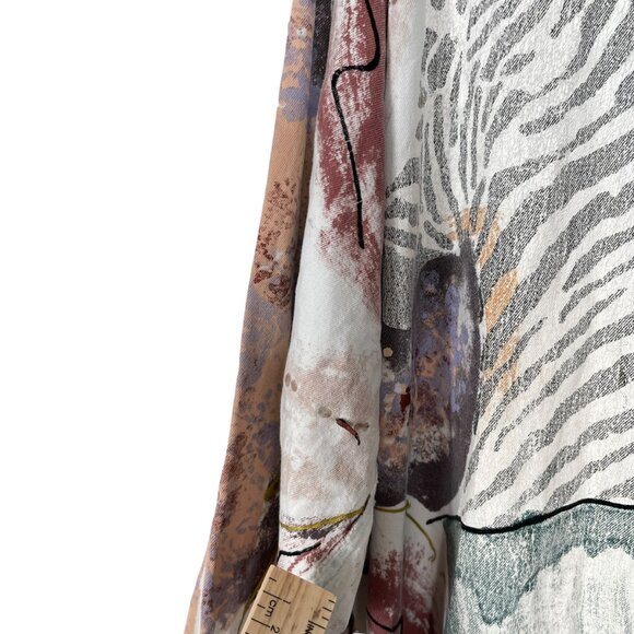 Vintage Kolorway USA Denim Button Up Shirt Womens Large Hand Painted Art to Wear - Picture 13 of 14